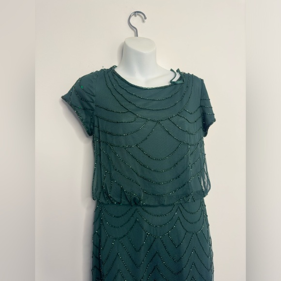 Adrianna Papell Beaded Blouson Gown - Picture 5 of 9